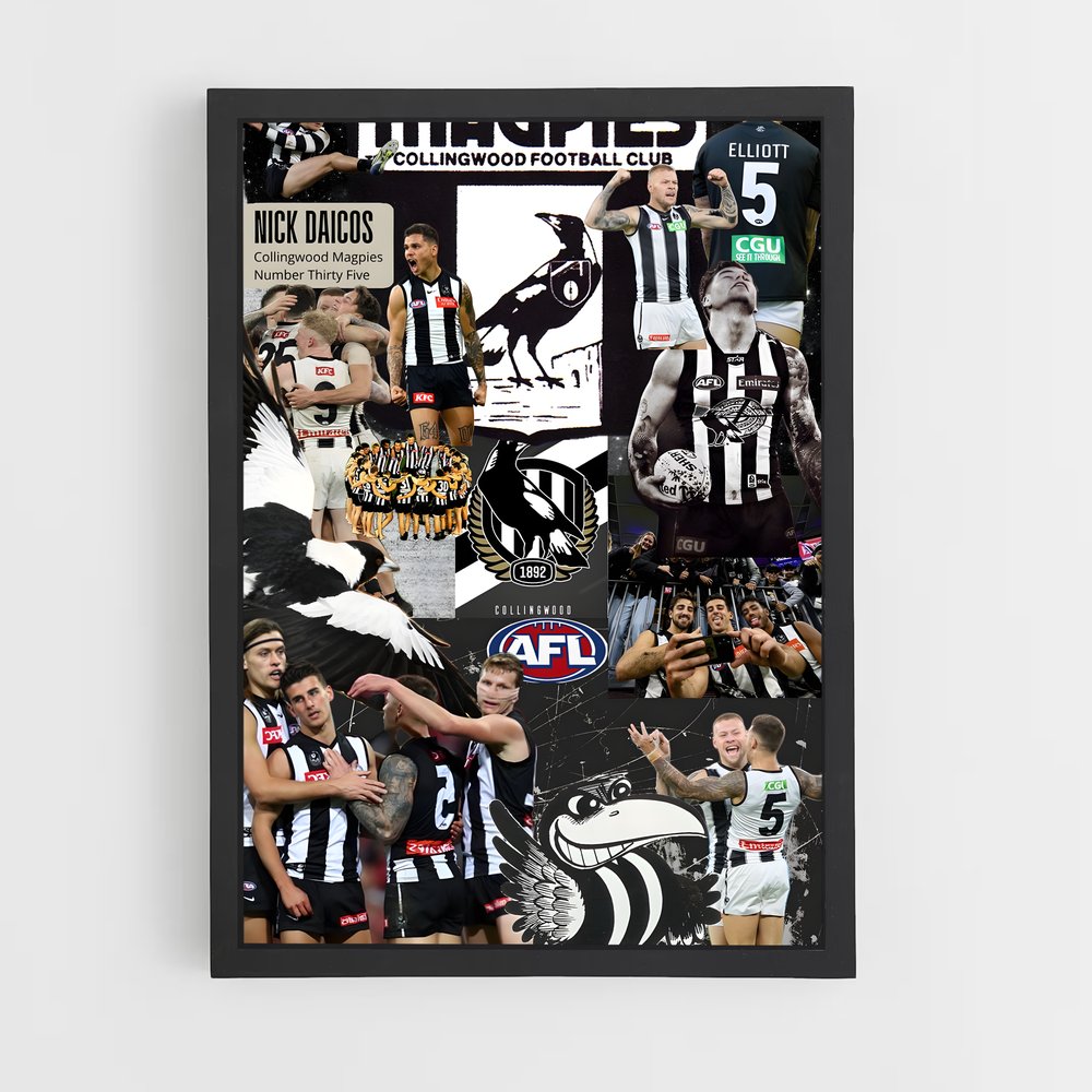 Poster L'Essence des Magpies – affiche Football australien (vue 2)